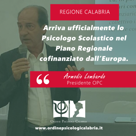 Psicologo Scolastico Regione Calabria Piano Europa 2024
